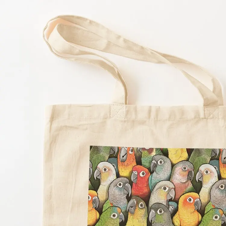 حقيبة يد نسائية من Color of Conures Tote Bag وحقائب هدايا وحقيبة تسوق وحقيبة قماش