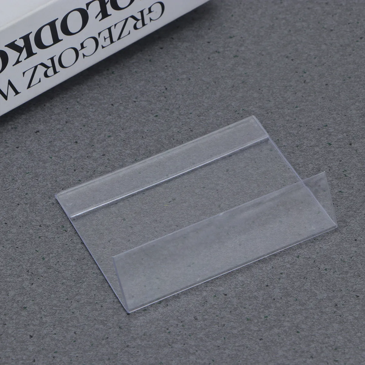 

12Pcs Plastic Price Tag Holders Transparent Label Racks for Supermarket Retail Shop Organizers Plastic Price Tag