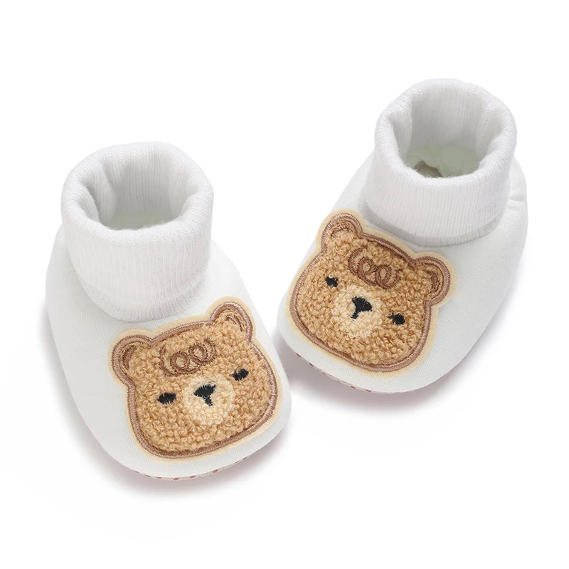 Fashion Baby Socks Shoes Boy Boys Girl Cartoon Toddler First Walkers Booties Cotton Comfort Soft Anti-slip Warm Infant Crib Shoe