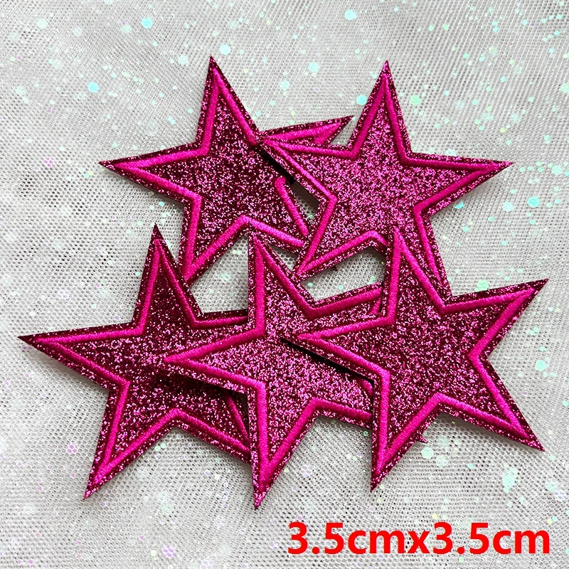 5 Stück Funkelnde Stern-Aufnäher zum Aufbügeln mit Glitzer-Pailletten für Jeanswesten, Funkelndes Kawaii-Style-Accessoire, DIY-Geschenke – Detail 31