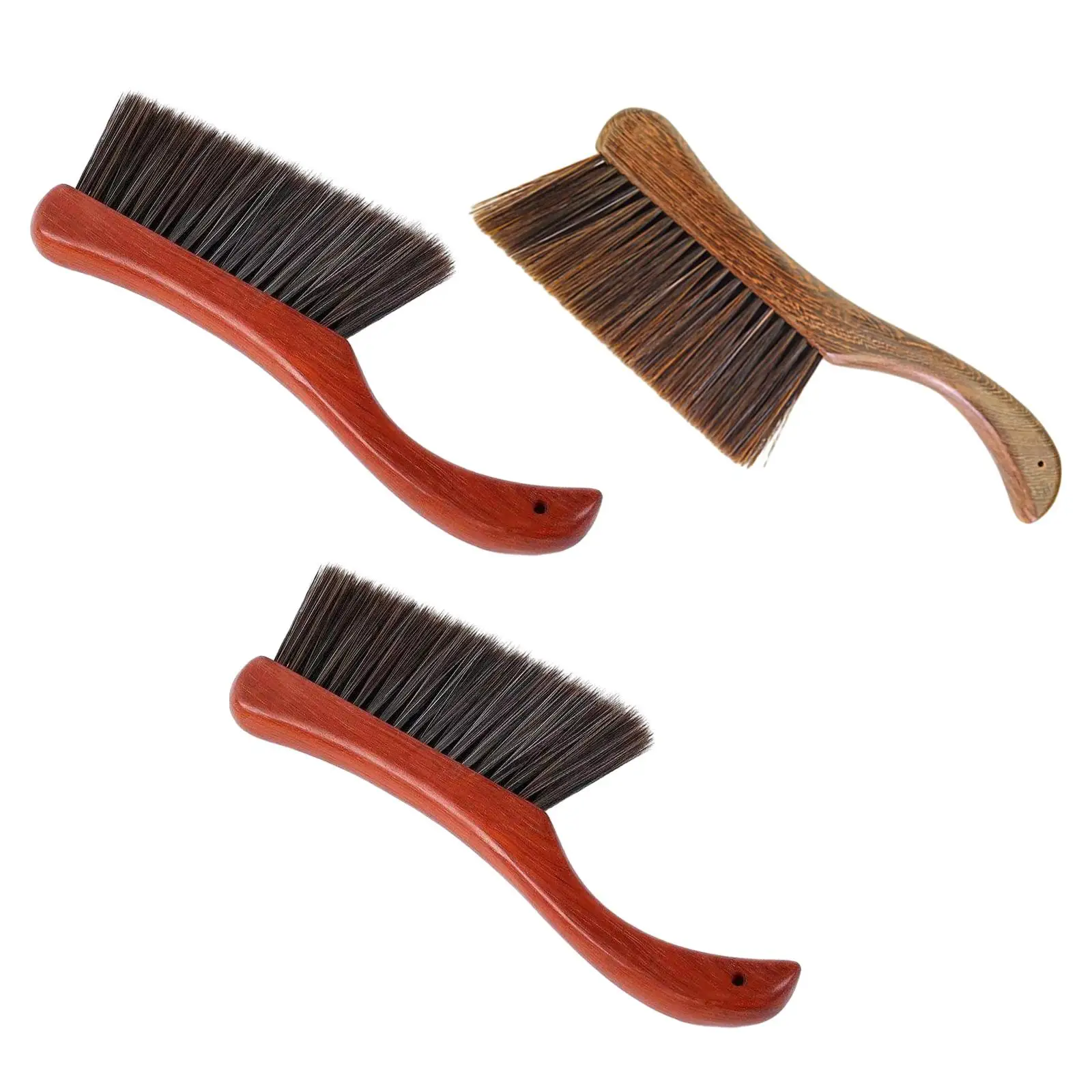 Bed Brush Wooden Handle Duster Duster Home Wooden Handle Brush Hand Broom Cleaning Brush for Desktop TV Screen Computer Bed Sofa