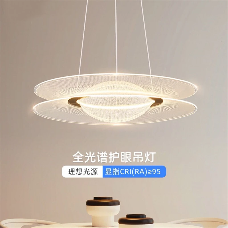 Modern Planet Pendant Lamp Living Room Dining Room Chandelier Hanging Lamp Home Interior Decoration Saturn Moon Indoor Lighting