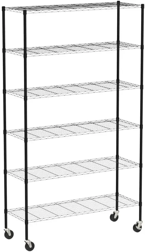 6-Tier Storage Shelf Heavy Duty Wire Shelving Unit 82