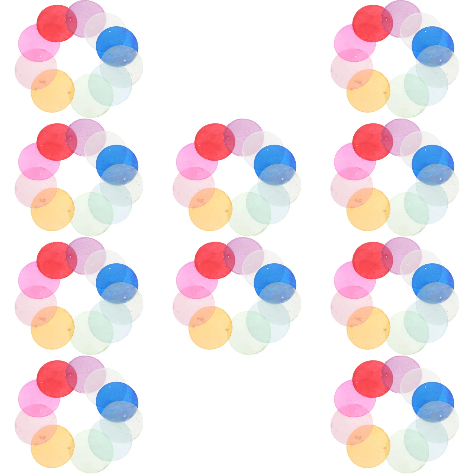 

100pcs Round Shell Pendant Decorative Charms DIY Jewelry Making Wind Chime Earring Bracelet Keychain Beads Natural Conch