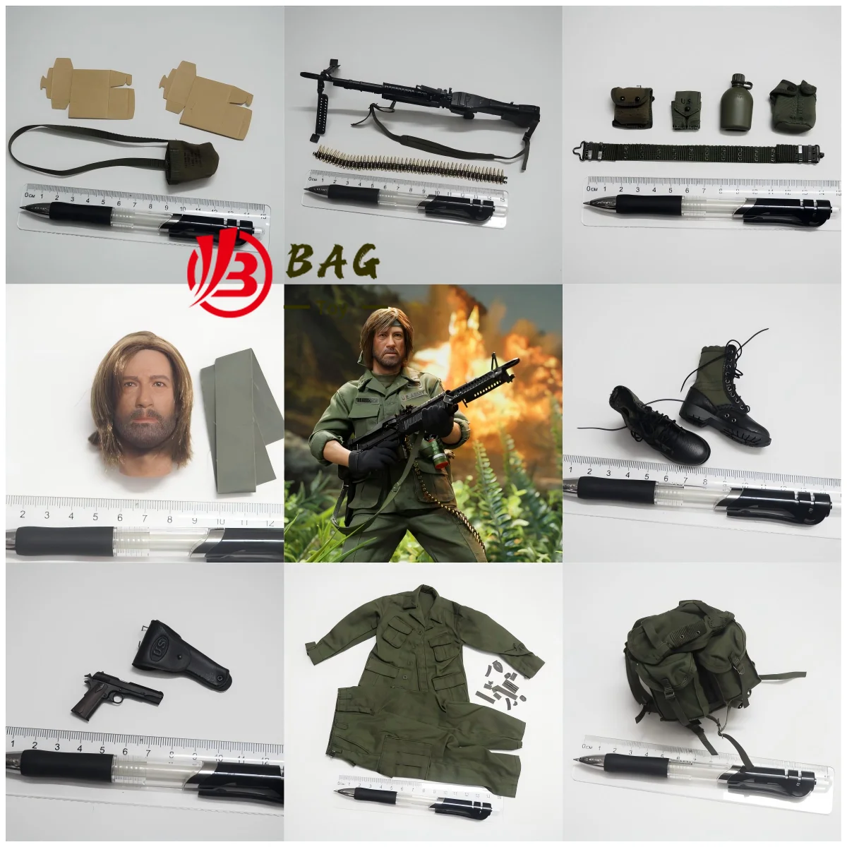 DID V80184 1/6 مجسمات الأكشن نموذج حرب فيتنام الجيش الأمريكي العقيد جيمس مور قطع الغيار الجديدة #1