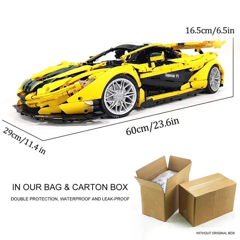 JIESTAR 91101 Technische P1 Super Sport Auto Hypercar Bouwstenen MOC Racing Voertuig Bakstenen Puzzel Kinderen Speelgoed Kerstcadeau