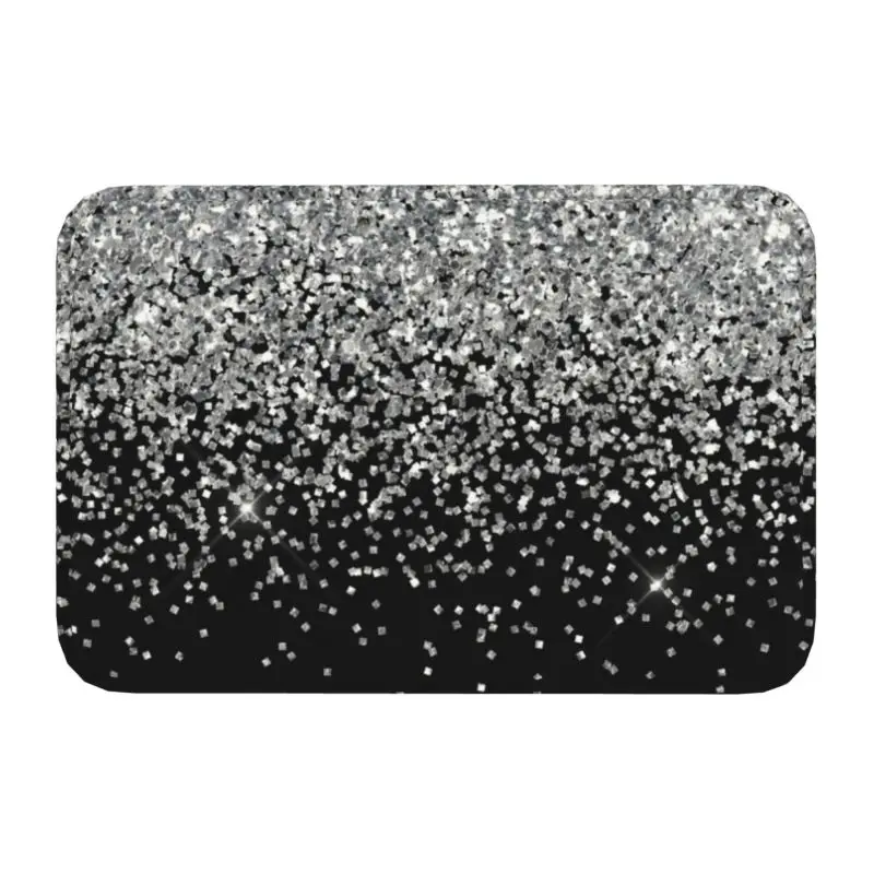 Rhinestone Door Floor Bathroom Kitchen Mat Anti-Slip Outdoor 3D Fashion Printing Doormat Bedroom Balcony Entrance Carpet Rug