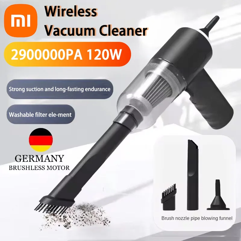 

Xiaomi 2900000PA Wireless Car Vacuum Cleaner 120w High Power Powerful 2 In1 Dual Use For Car Vacuum Cleaner For Home Appliance