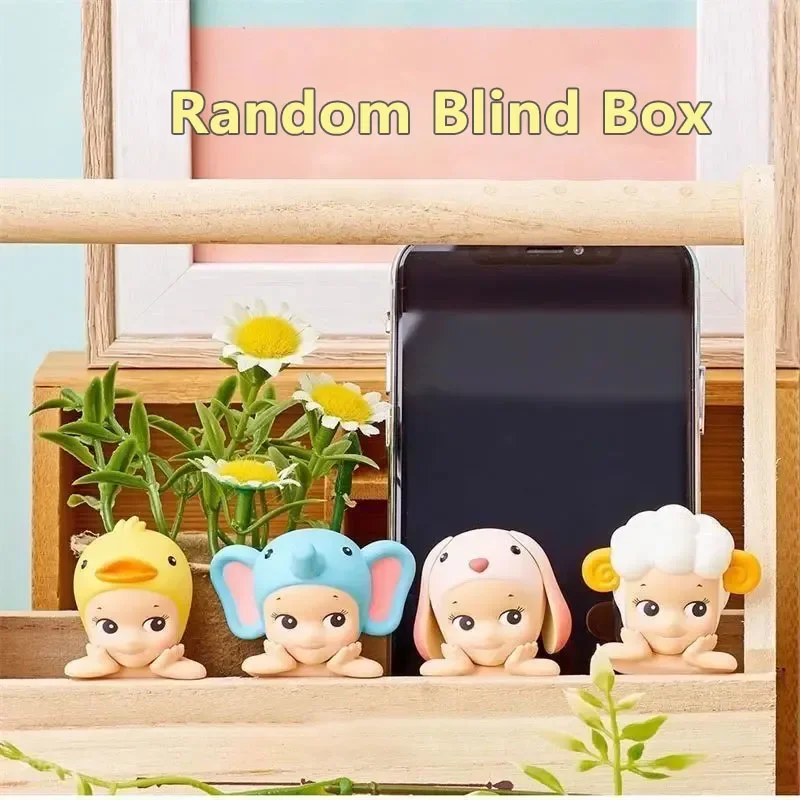 New Product Party Angel Cheek Blind Box Set Car Ornament Anime Character Toy Cute Hippie Cartoon ﻿