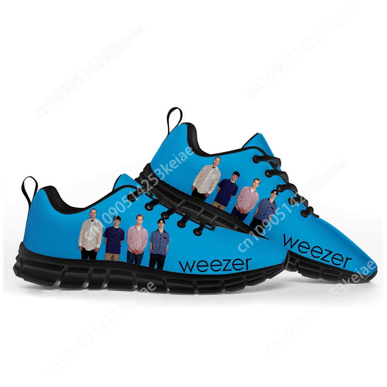 Weezer Pop Rock Band Like Sports Shoes Mens Womens Teenager Kids Children Sneakers Casual Custom High Quality Couple Shoes Black