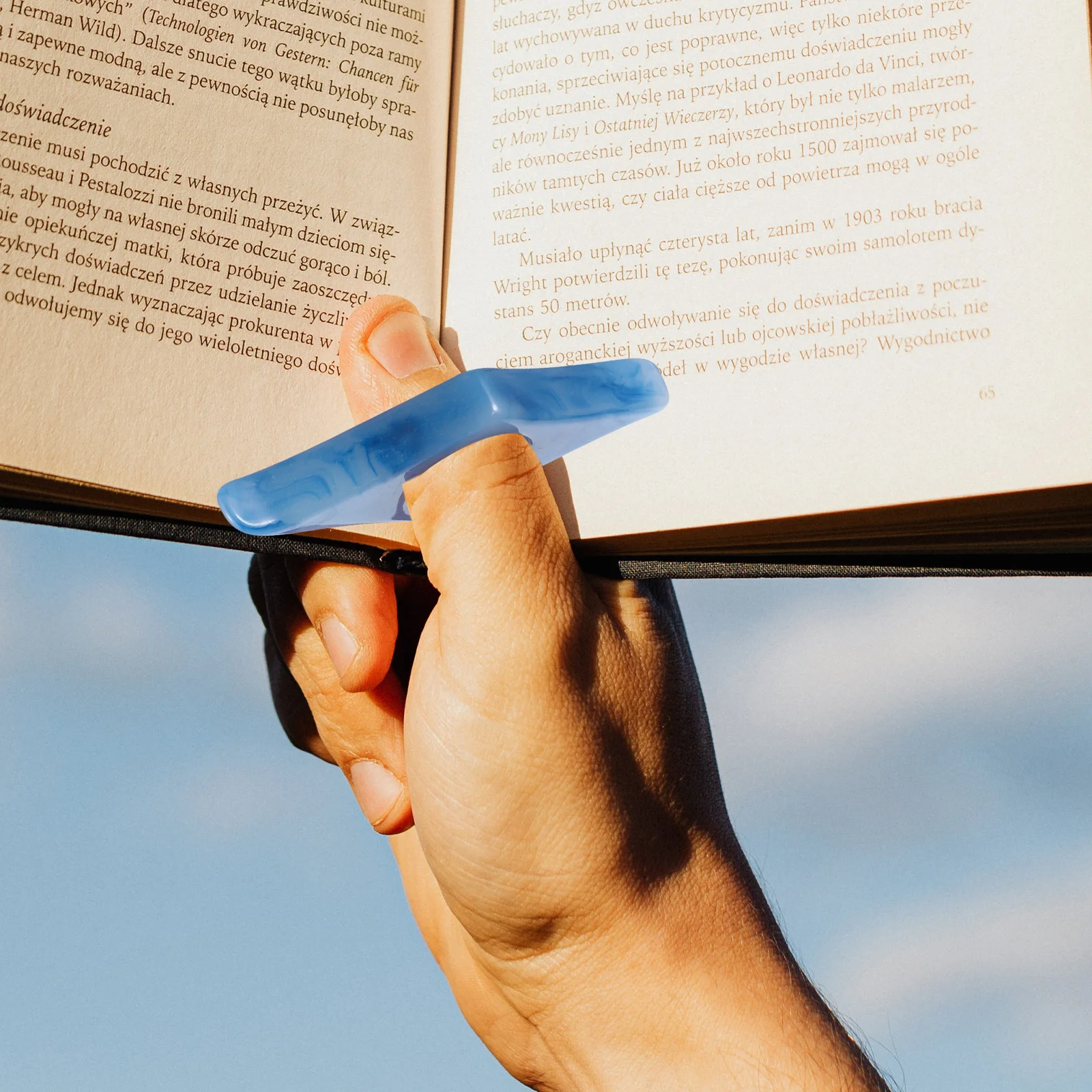 

6pcs Thumb Book Page Holder Resin Ring Type For Thick Thin Books Portable Reading Holder For Students Teachers Camping Book