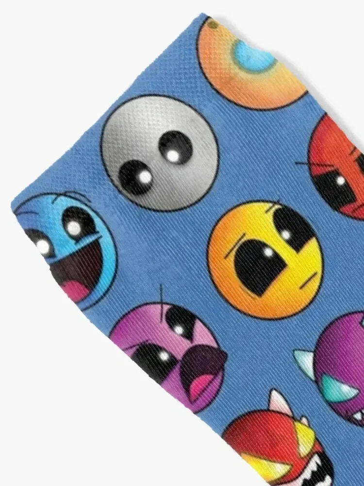 geometry dash difficulty demon faces Socks japanese fashion FASHION essential Socks Man Women's