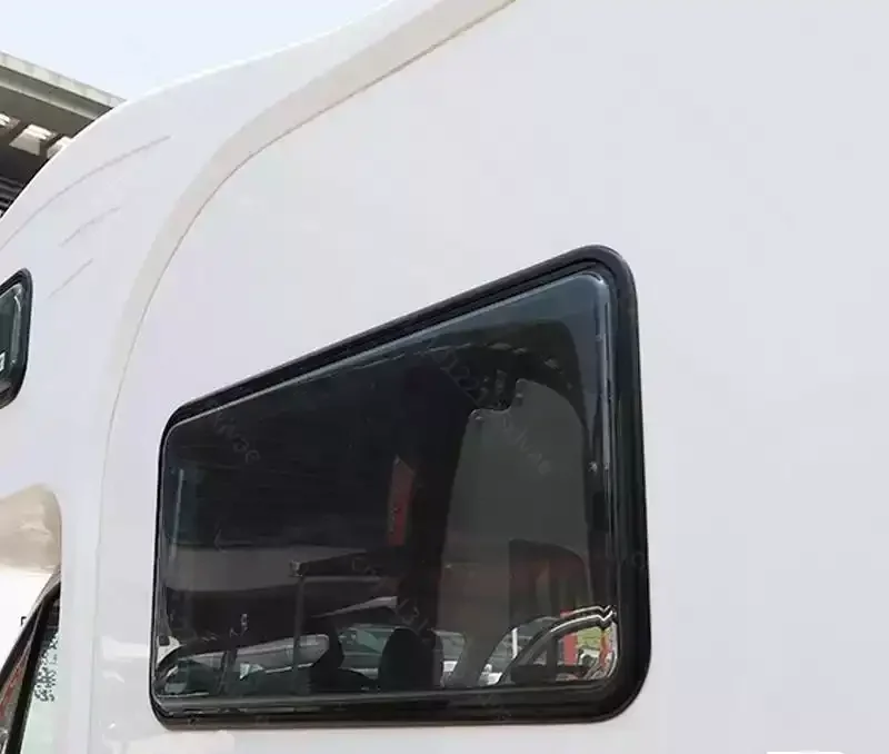 RV window acrylic double-layer external push window trailer hanging thermal insulation glass modified window opening