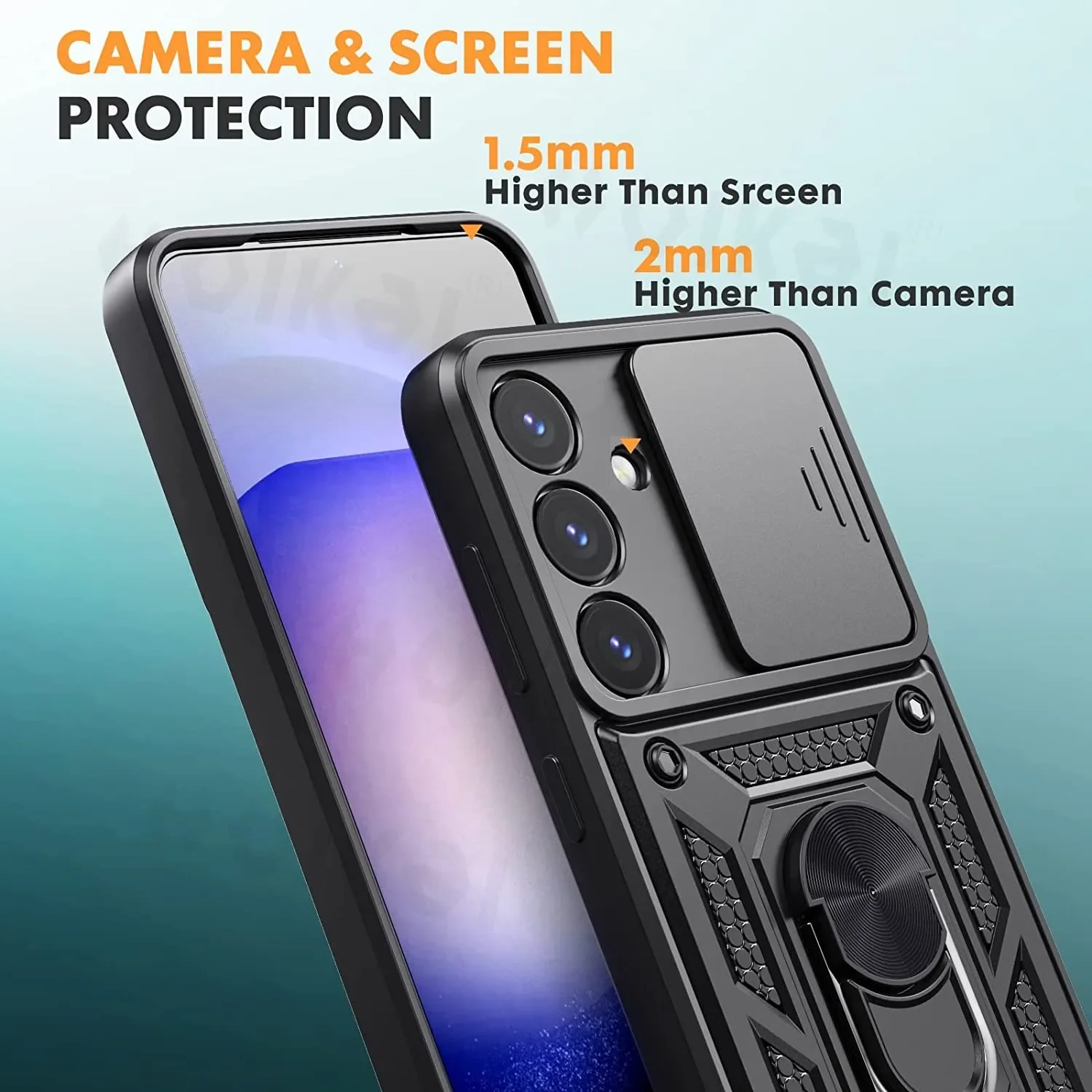 Lens Protection Case For Samsung Galaxy A54 A15 A34 A14 A52S A73 A53 A23 A05 A04 M54 A71 A25 A72 ShockProof Phone Metal Brackets