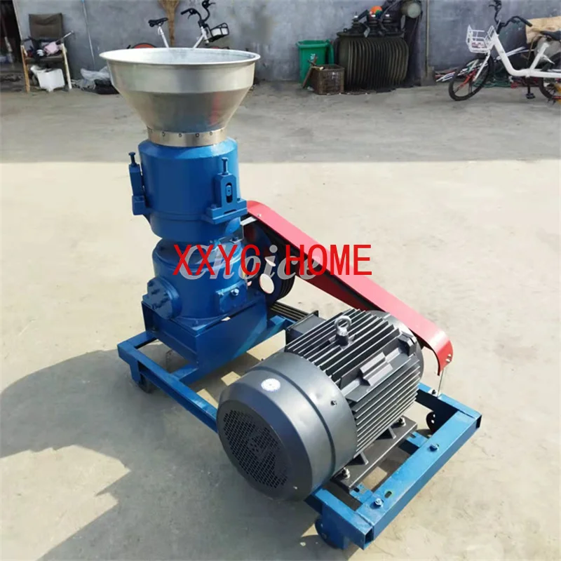 Small Mini Wood Poultry Chicken Chick Fish Pig Goat Cattle Cat Animal Pellet Making Pelletizer Mill Feed Processing Machine