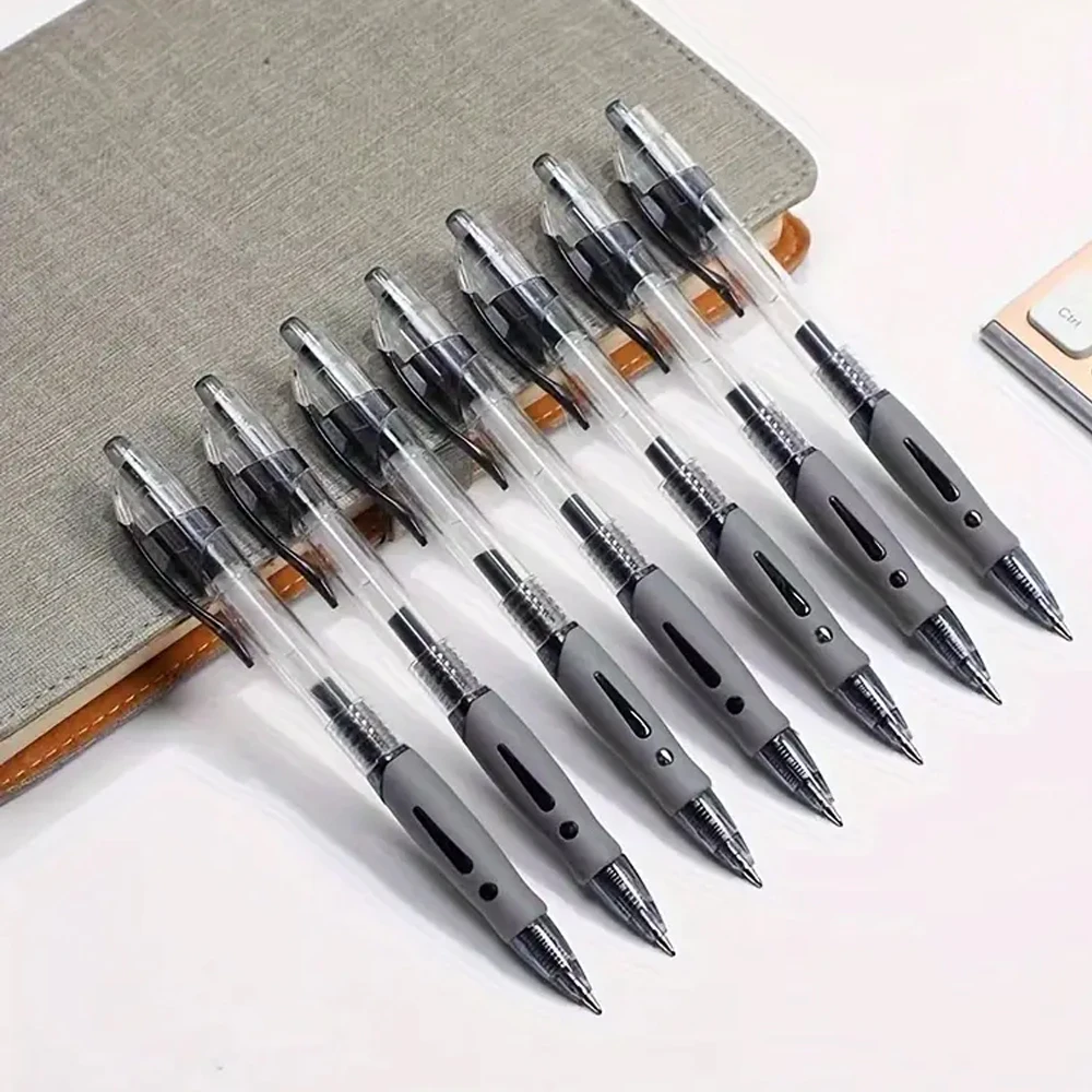 1–63 Stück einziehbares Gelschreiber-Set, Kugelschreiber mit schwarzer/roter/blauer Tinte zum Schreiben, 0,5 mm Nachfüllungen, Bürozubehör, Schulbedarf, Schreibwaren – Detail 6