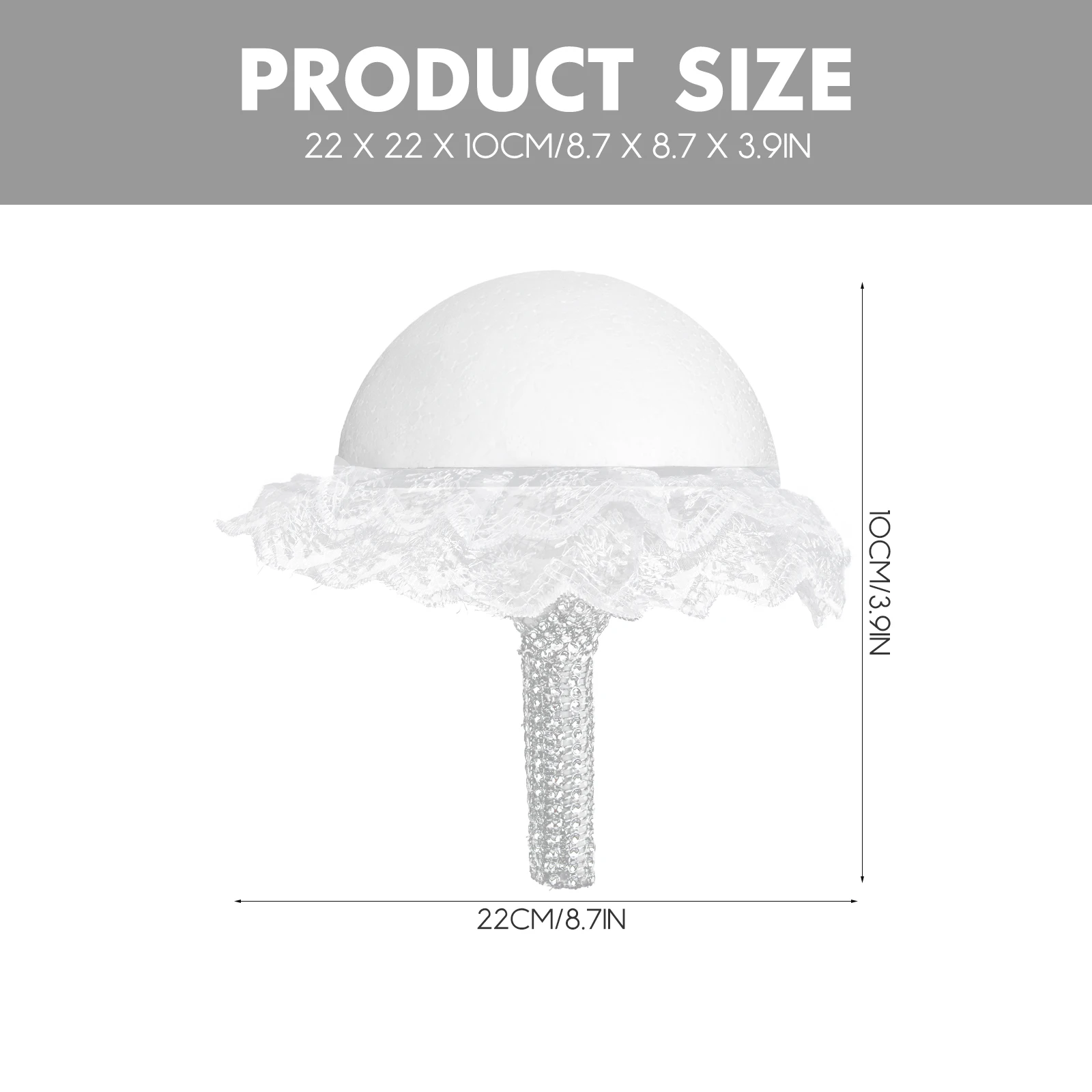 

Foam Torus Floral H Crystal Wedding Bouquet Holder Fresh Flowers Arrangement Tool Lace Compact Size Gardening