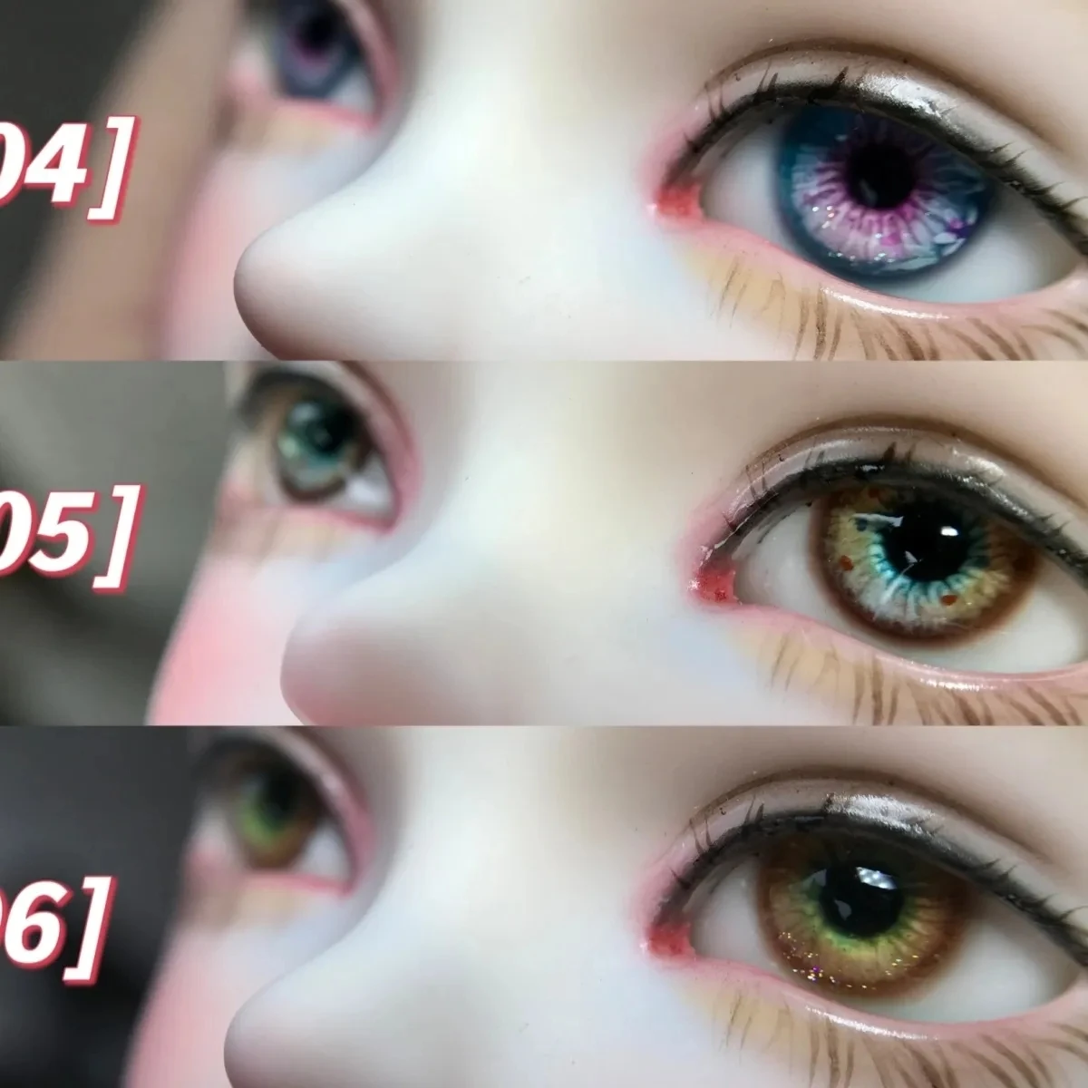 BJD doll eyeball suitable for 1/3 1/4 1/6 size Eyes for toys cute real-life plaster eyeball doll accessories