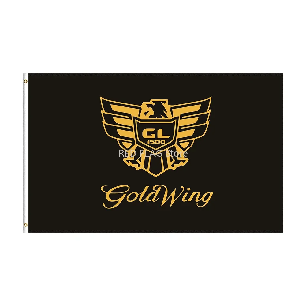 3x5 Ft Printed Flag  Goldwing Flag GL1800 GL1500 Motorcycle Polyester Banner for Decor