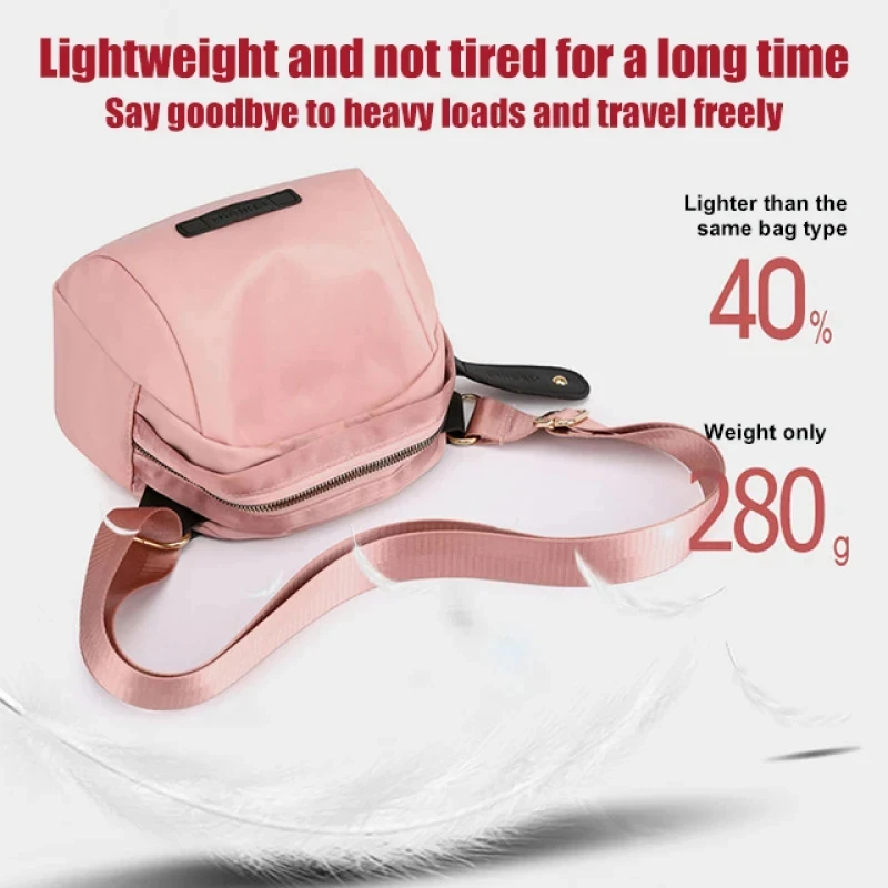 Trendy Women Nylon Chest Crossbody Bag, Waterproof Shoulder Bag, Lightweight and Secure Zipper Purse for Effortless Everyday Sty