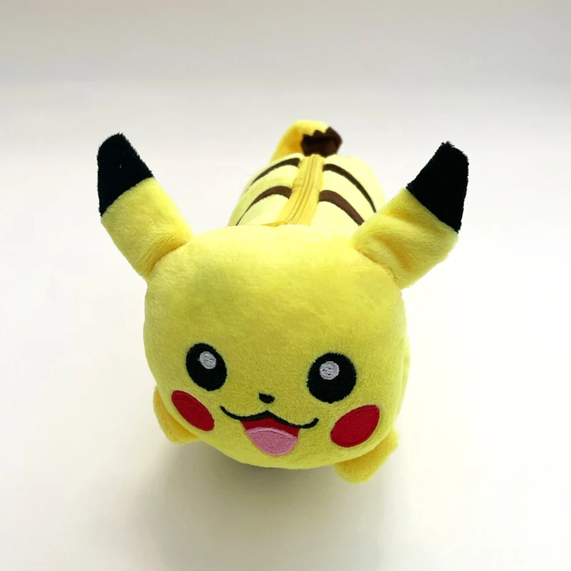 Imagem -02 - Pokémon Lápis Cases para Meninas Kawaii Plush Pen Bolsa Papelaria Estudante Presente Kids Escritório Material Escolar Bonito