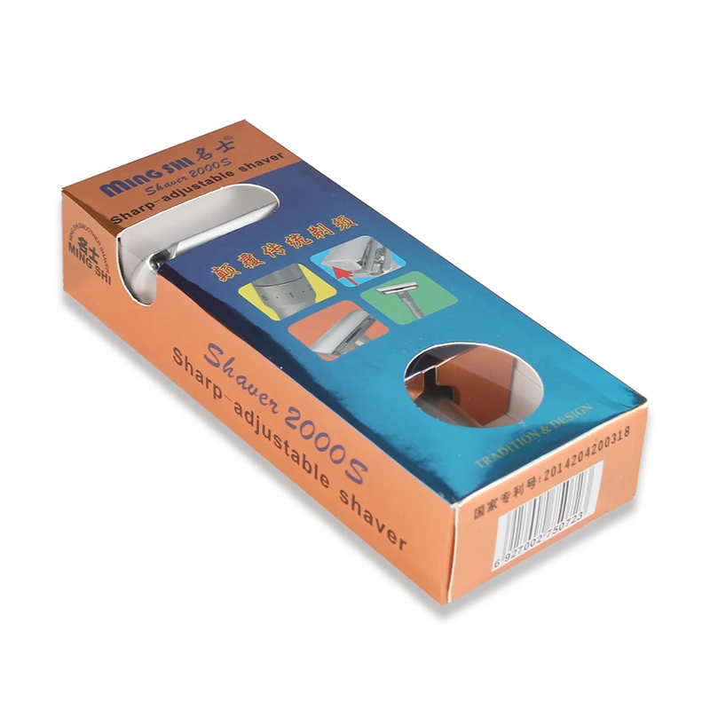 

Mingshi Adjustable Safety Razor Double Men Edge Classic Shaving Mild to Aggressive 1-6 File Hair Removal Shaver it with 5 Blades