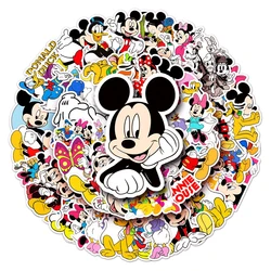 10/30/50pcs Cute Cartoon Disney Mickey Mouse Stickers Kawaii Donald Duck Minnie Cartoon Graffiti Sticker DIY Diray Kid Toy Decal