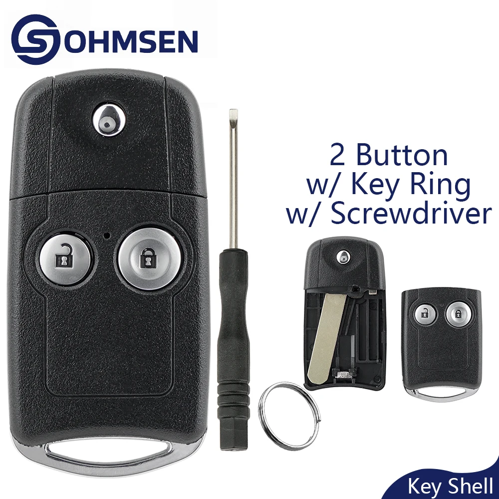 

2-кнопочный автомобильный брелок с дистанционным управлением + откидное лезвие для Honda Civic Accord Jazz CRV HRV