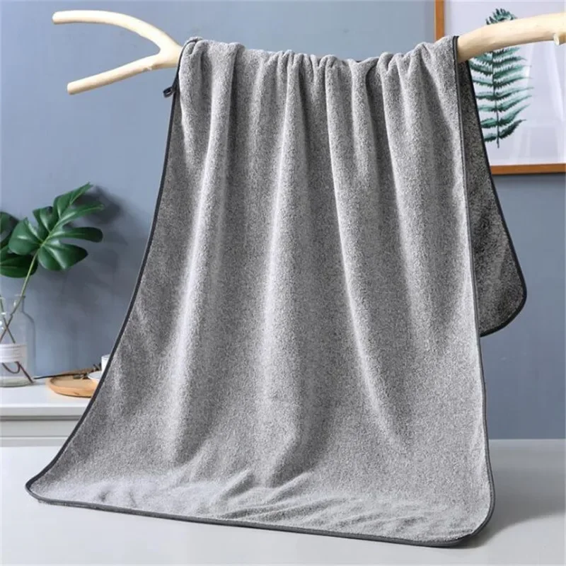 Bamboo Charcoal Fiber Towel Set Coral Velvet Bath Towel Adult Microfiber Bamboo Charcoal Face Hand Towel Bathroom Bath Towel Set