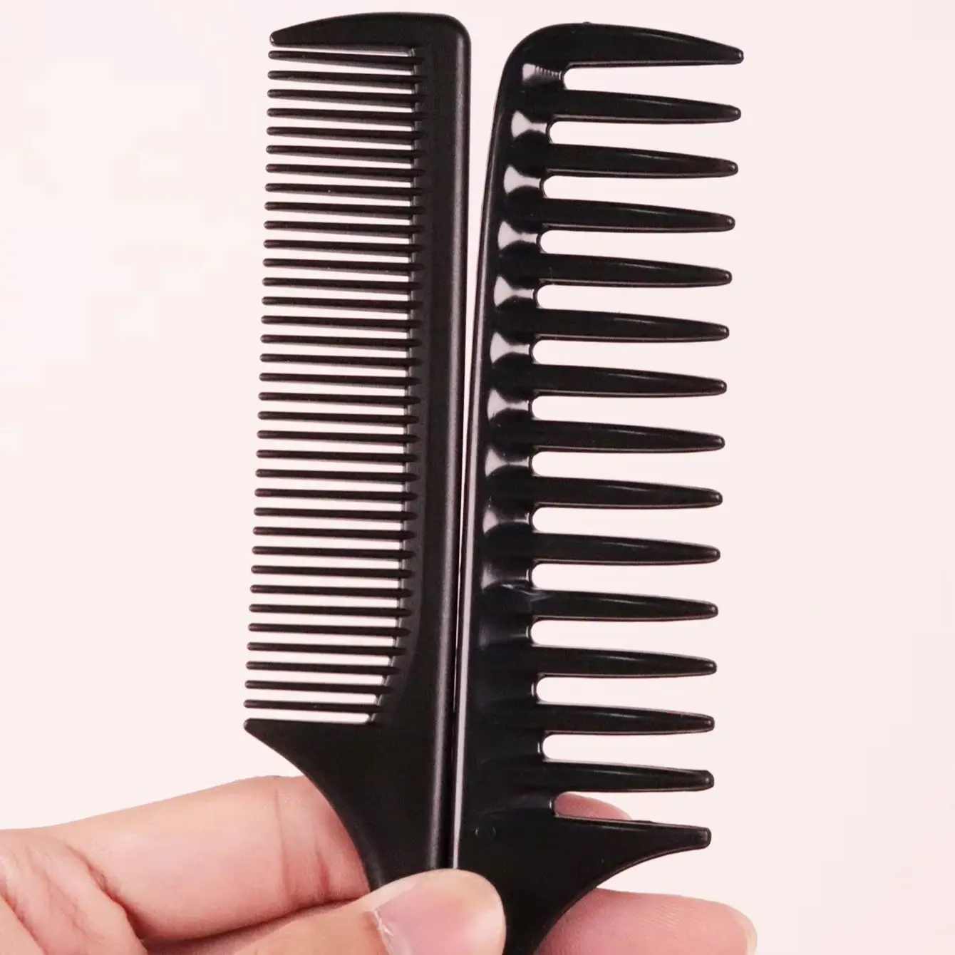 2pcs hair comb set, anti-static, suitable for hairdressing families and hair salons, special for real hair wigs