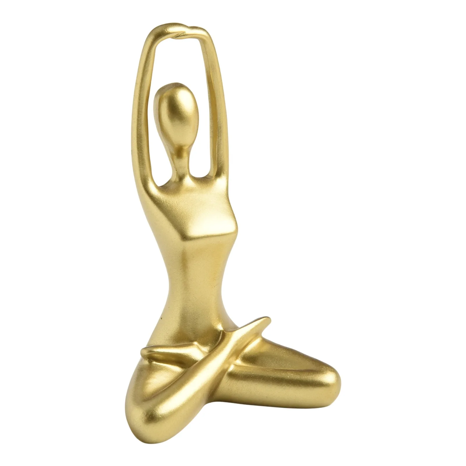 Yoga For Action Sculptures Set of 3 Resin Statues Featuring Women Poses for Unique Home Decor for Office and Living Room
