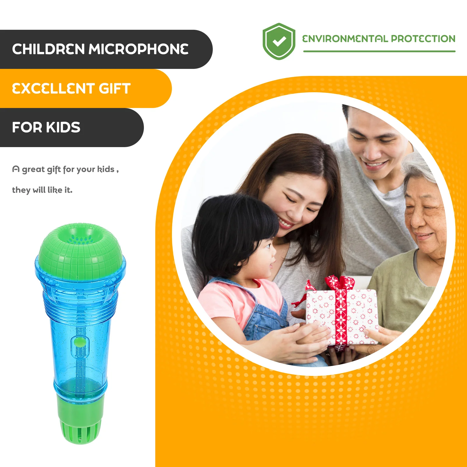 Echo Microphone Toy Educational Kids Plaything Children Early Voice Amplifying Music for