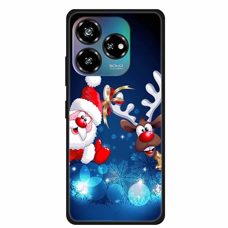 Christmas Lovely Cover For ZTE Axon 60 Lite Case  Axon60 50 40 Lite Pro Ultra 30 Soft Silicone TPU Phone Case For ZTE Axon 60 4G