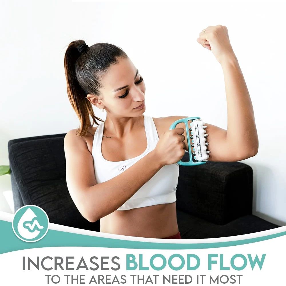 1 قطعة مدلك التصريف اللمفاوي الإصدار ، أداة تدليك الأنسجة النهائية لإطلاق اللفافة والندبات ، تدليك شخصي محمول باليد