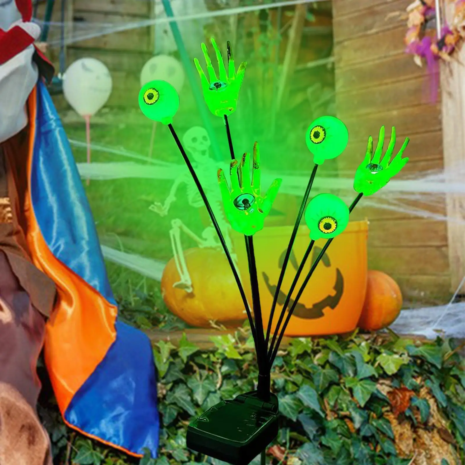 

6 шт. солнечные фонари для глазного яблока, уличные фонари-светлячки на Хэллоуин, солнечные фонари для сада, газона, двора, фестивального декора