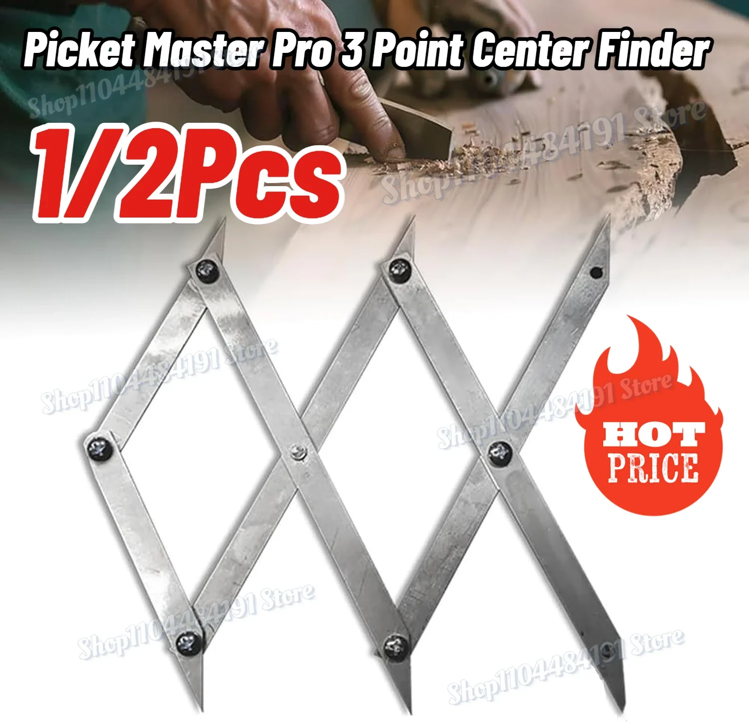 

2025 New 3 Point Center Finder for Precise Measurements Woodworking Center Finder Marking Tool Portable Center Point Finder