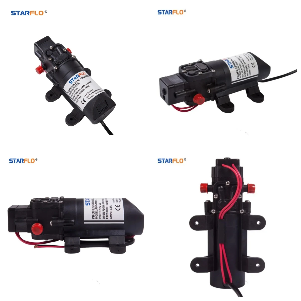 

Микроэлектрический диафрагменный насос FLO-2202A, 12В DC, 80PSI, 4LPM, ранцевый, для автодомов, сельского хозяйства, ирригации