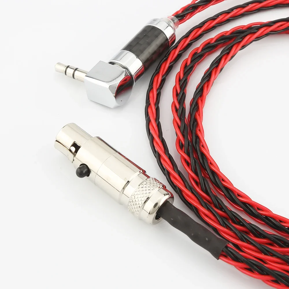 RD807AG Audiocrast Cabo atualizado de fone de ouvido banhado a prata para AKG K267 702 Q701 K271 K712PRO K240s