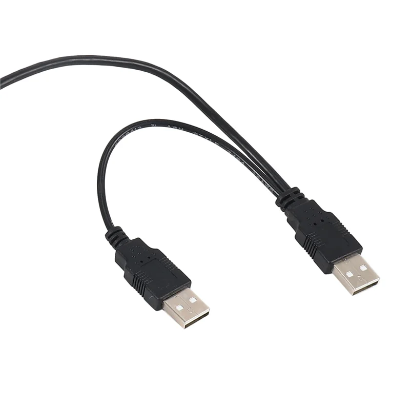 EDT-10X Dual USB 2.0 Male To Standard B Male Y Cable 80Cm For Printer & Scanner & External Hard Disk Drive