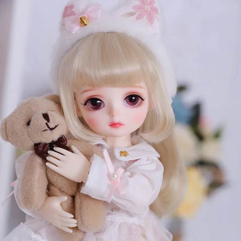 LCC Miyo Doll BJD 1/6 Girls Beautiful Dress Fullset Complete Professional Makeup Toy Gifts Movable Joint Doll