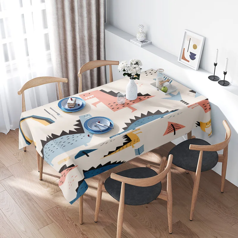 Minimalist Modern Printed Tablecloth Set for Dining Room Home Decoration Multi Colors Available on AliExpress