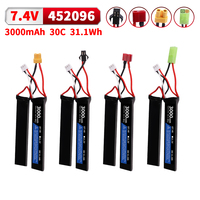 3000mAh 7.4V Lipo Battery Split Connection for Water Gun 2S 7.4V battery for Mini Airsoft BB Air Pistol Electric Toys Guns Parts