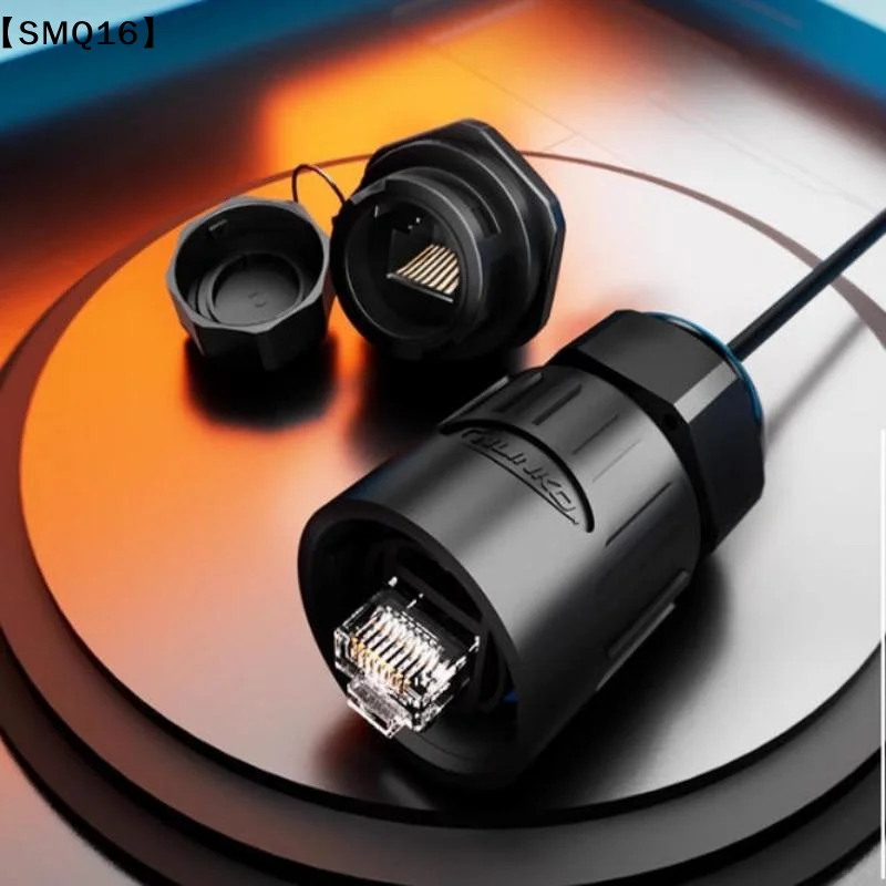 YT-RJ45 Aviation Waterproof Signal Cat5e Ethernet Panel Socket Plug Connector For Outdoor LED Display Screen Switch【SMQ】