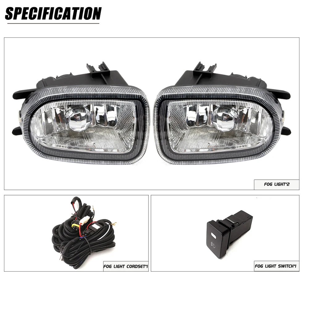 مصباح الضباب الخارجي للمركبة ضوء القيادة ضوء دافئ 12 فولت الجهد 4300 كيلو درجة حرارة اللون أسود اللون المصد الأمامي مصباح الضباب #2