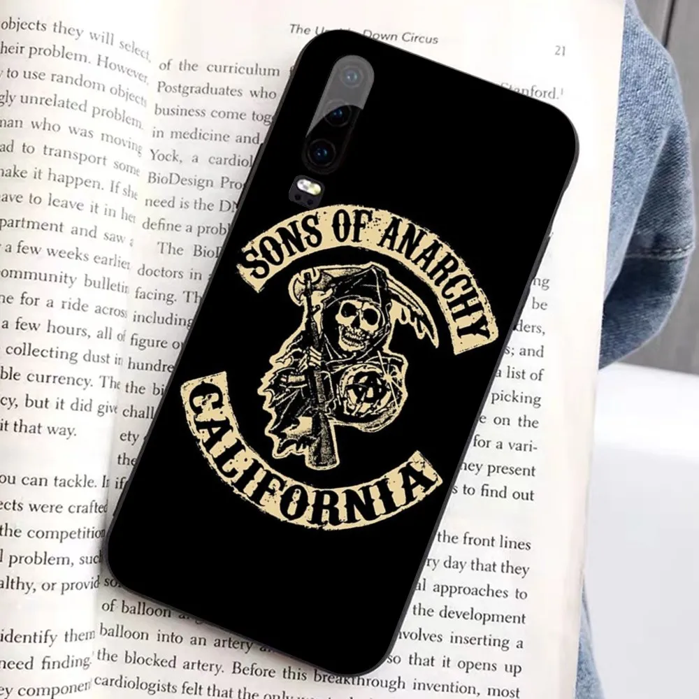 American TV Sons of Anarchy Phone Case For Huawei Honor 10 lite 9 20 7A 9X 30 50 60 70 pro plus Soft Silicone Cover