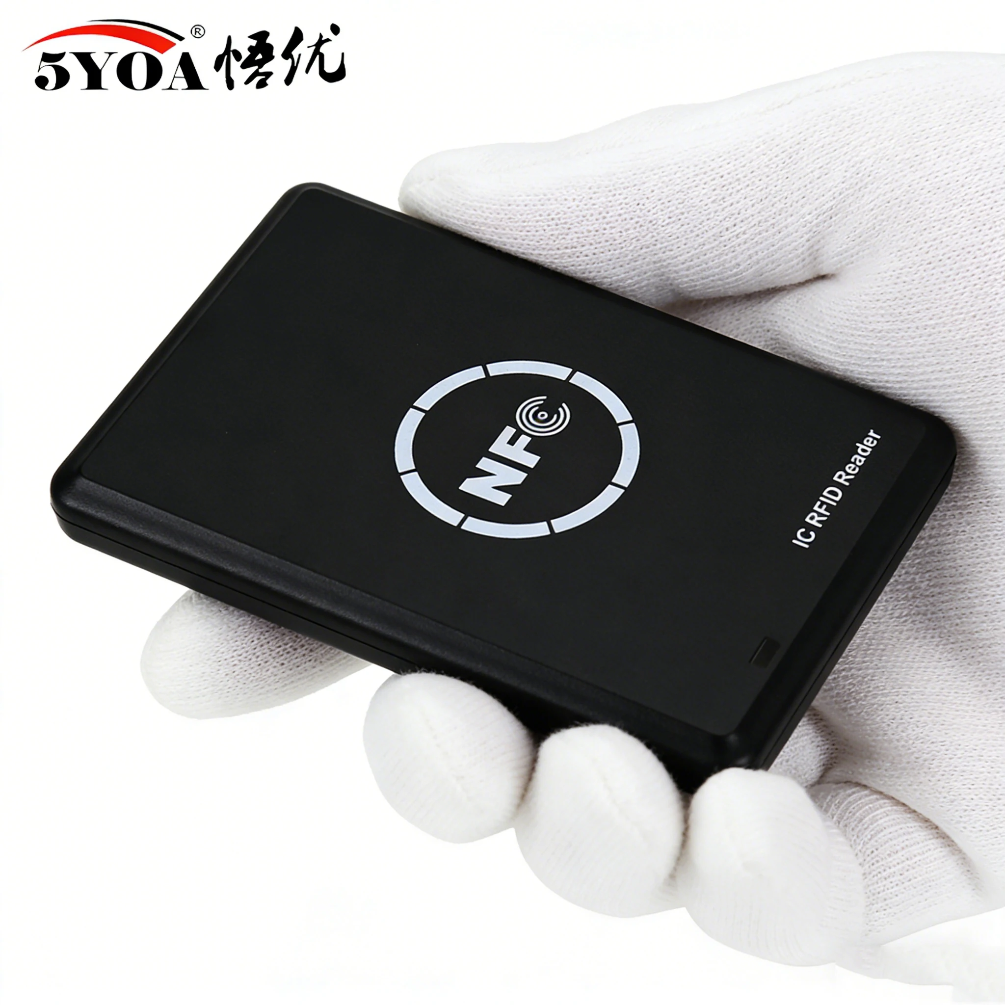 5YOA NFC Smart Card Reader Writer 13.56MHz 125KHz USB Programmer RFID Copier Duplicator Card ID IC Decoder Door Access System