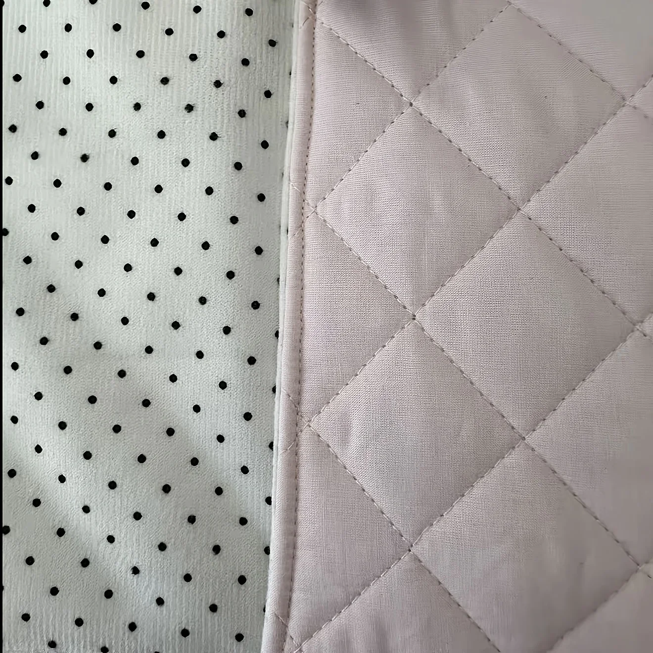 Pink Polka Dot Table Mat Square Quilted Close Copy Placemat Coaster Desktop Decoration Korean Style Ins Style Hand Account Mat