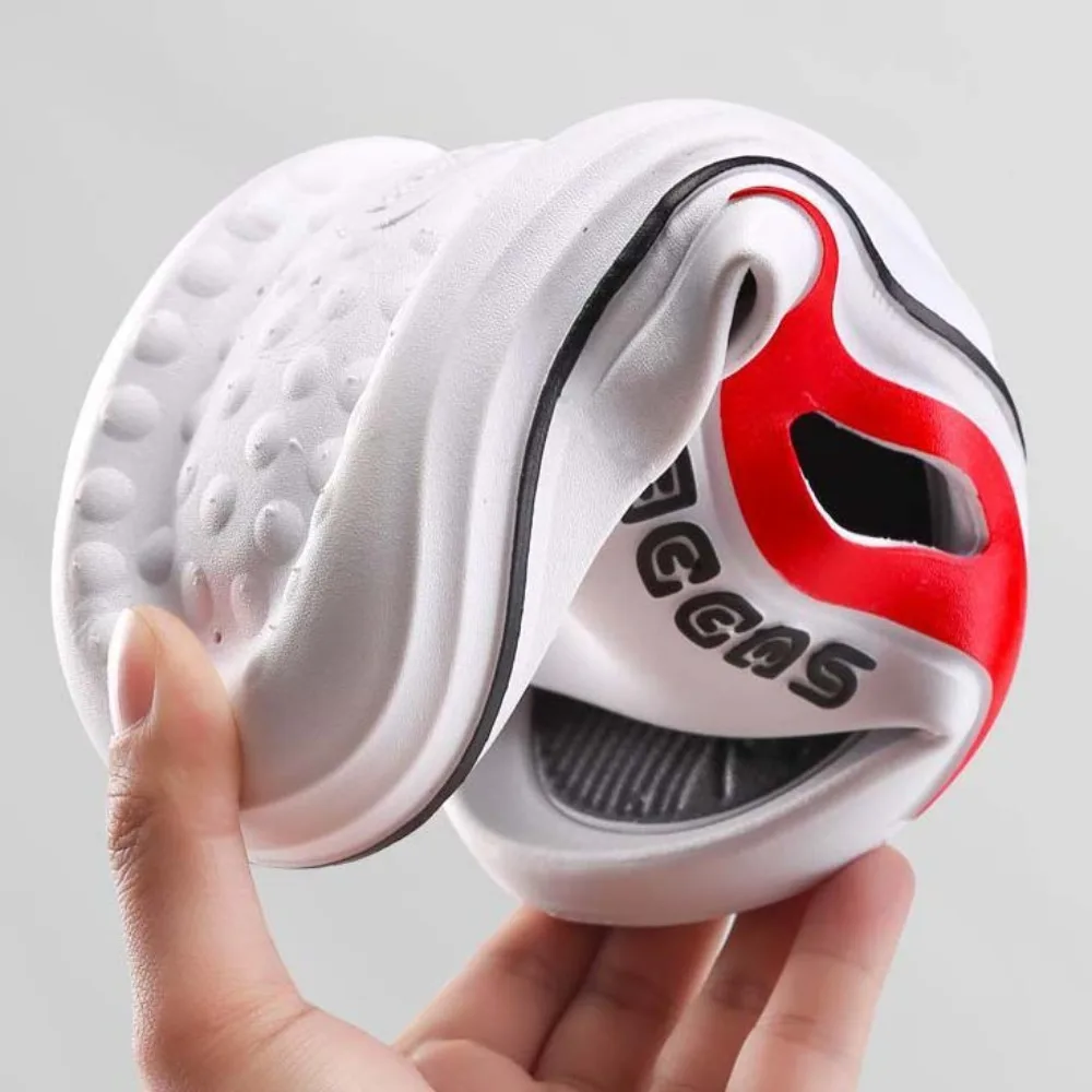 Pantofole da uomo semplici da 40-45 metri Scarpe da bagno con suola morbida antiscivolo Resilienza Pantofole estive ispessite Piscina