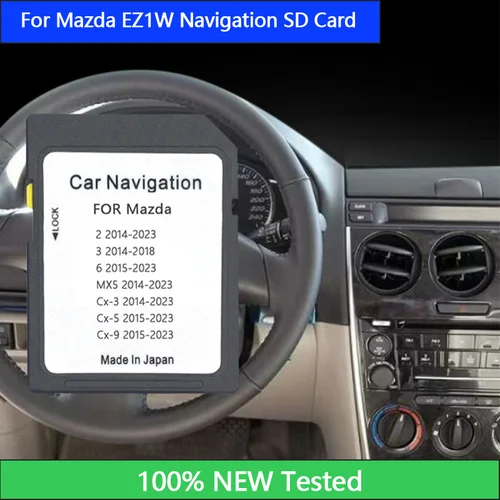 2023 última tarjeta de navegación tarjeta SD para Mazda EZ1W/2/3/6/CX3/CX5/MX5/CX9/GPS mapa de navegación tarjeta SD 24 horas de envío