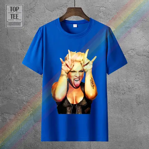 Rosa P Nk Singer R&B Pop Rock Evil T-shirt Toppar Herr Dam Unisex 162 Cool Casual Pride T-shirt Herr Unisex Nytt Mode 10 best sales p nk-skjorta - №10